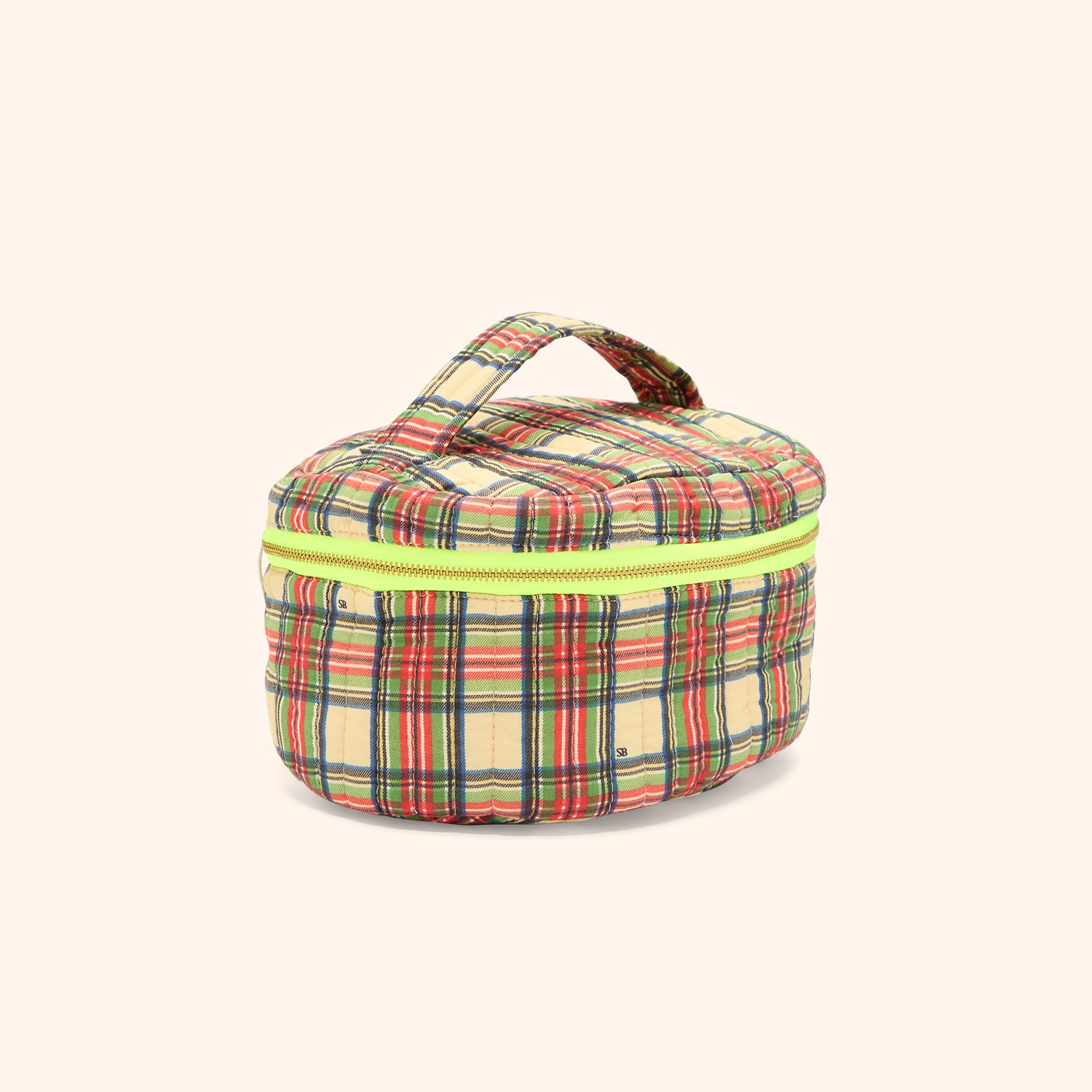 Trousse ronde tartan
