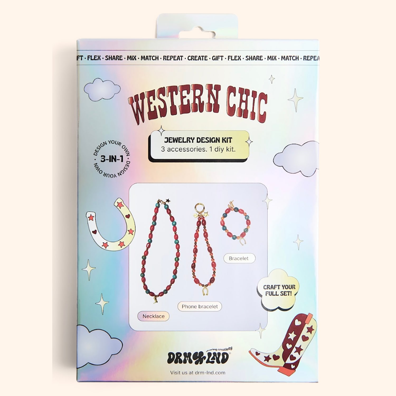 Kit bijoux 3 en 1 "Western Chic"