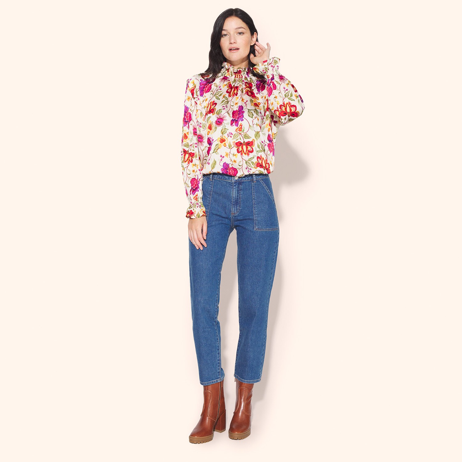Blouse Smock tapisserie