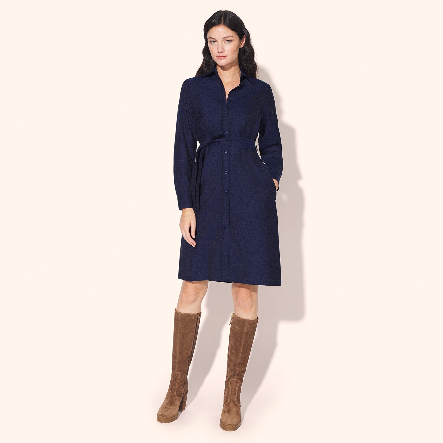 Robe ceinture drapée