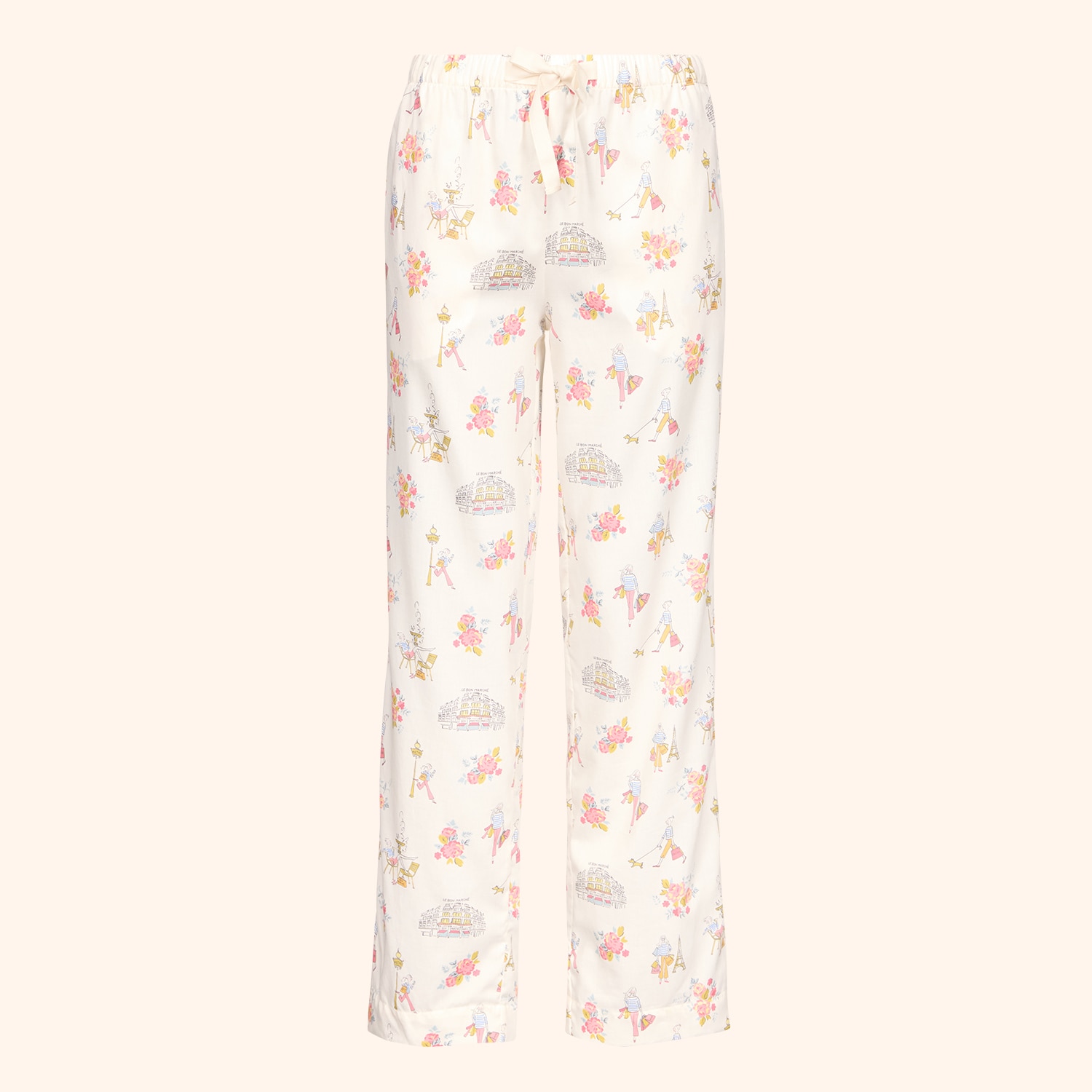 Pyjama pour femme en satin de coton exclusif Le Bon Marché